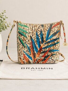 Brahmin Katie Crossbody Botanical Melbourne Leather NWT